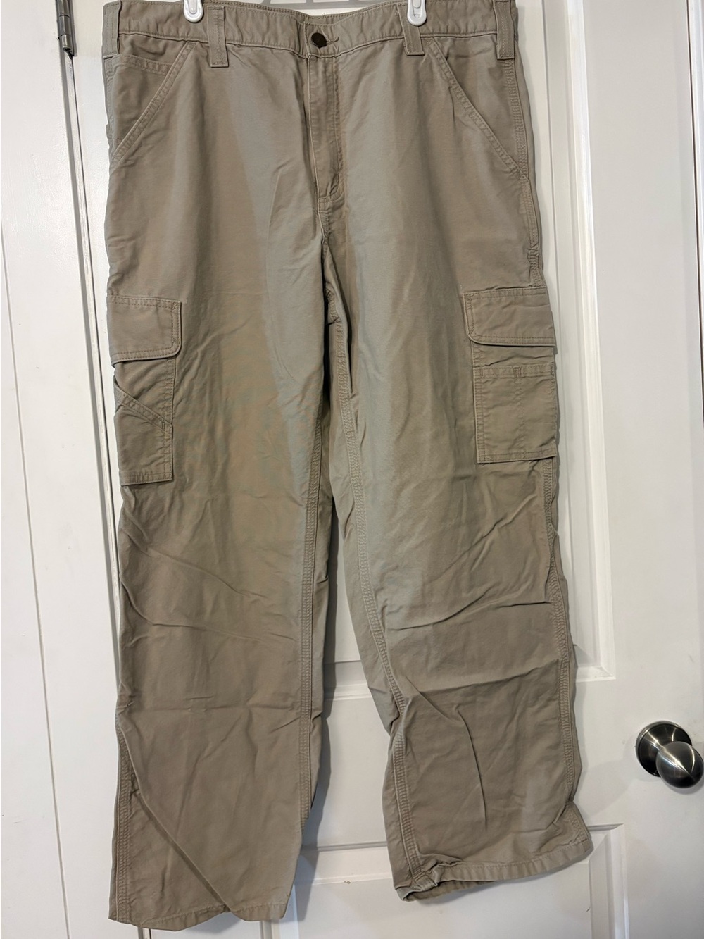 Carhartt Men's Cargo Dungaree Fit Pants in Light Khaki